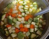 Foto del paso 3 de la receta: Sopa de verdura y huesos de pollo con zanahoria rescatada 😅