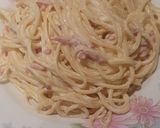 A picture of step 8 of Carbonara.