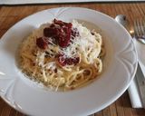 Mascarponés carbonara tészta recept fázis 5 fotója