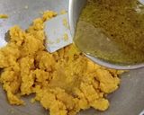 A picture of step 7 of Mohanthal (Besan Burfi).