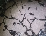 A picture of step 2 of Rose Chocolate cake.