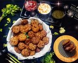 A picture of step 9 of Bajra Methi Achari Vada.