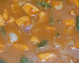 A picture of step 3 of Chicken jalfrezi with vegetable fried rice.
