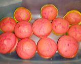 A picture of step 8 of Red velvet muffins#my Valentine's recipe#author marathon.