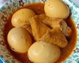 Foto langkah ke 6 dari resep Semur Tahu & Telur Pedas.