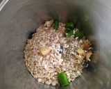 A picture of step 2 of Oats Daal appe.