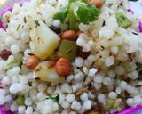 A picture of step 3 of Sabudana Khichdi.