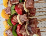 Foto langkah ke 2 dari resep Beef Saikoro Shashlik.