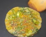 A picture of step 5 of Protein rich Moong-Dal Palak Chilla.