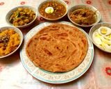 A picture of step 5 of Suji halwa/ puri wala.