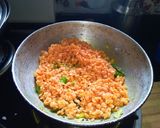 A picture of step 4 of Masoor bhaji.