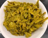 A picture of step 2 of Gawar masala.