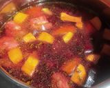 A picture of step 3 of Beet root soup.