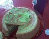 Foto langkah ke 7 dari resep Zebra cake pandan lembutt 3 telur.
