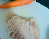 A picture of step 1 of Chicken Chowmein.