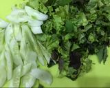 Hình bước làm 1 của món Bún bò trộn