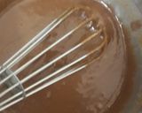 A picture of step 2 of Parle g and marie biscuit cake.