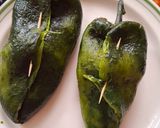 A picture of step 4 of Light Cheese-Stuffed Poblano Peppers.