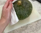 A picture of step 2 of Roasted Kabocha Squash (Air Fryer or Oven).