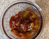 A picture of step 2 of Green tomato pickle (Lila tomatanu athanu).