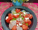 A picture of step 4 of Summer Salad With Ice Apple And Watermelon.