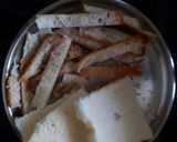 A picture of step 2 of Fig, vanilla and gulkand truff.