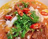 Hình bước làm 5 của món Bún Mực Cà Chua