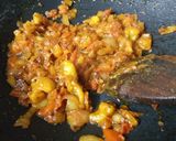 A picture of step 2 of Mealmakers curry.