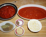 Foto del paso 1 de la receta: Corbatitas horneadas con berenjena, chorizos y queso mozzarella. JON STYLE