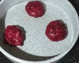 A picture of step 3 of Eggless Tutti Frutti Red Velvet Cookies.