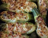 Une image de l'étape 5 de Courgettes blanches farcies, recette rapide.