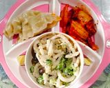 Foto langkah ke 9 dari resep 🍝Creamy Silken Tofu Peanut Butter Udon (broccoli, shiimeji mushrooms) | mie cream tahu kacang.
