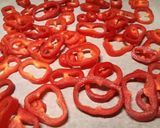 A picture of step 1 of Roasted sweet peppers.
