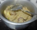 A picture of step 5 of Beef Pulao.