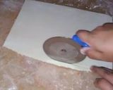A picture of step 1 of Chocolate nuts puff.