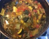 Une image de l'étape 8 de Soupe automnale aux poireaux courgettes tomates et concombre.