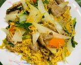 Hình bước làm 3 của món Mì xào bò
