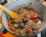 Une image de l'étape 22 de Porc confit aux figues, poivrons et tomates.