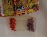 A picture of step 1 of Indomie Noodles.