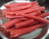 A picture of step 1 of Carrot barfi with khoya.