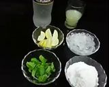 A picture of step 1 of Lemon Mint Mojito Mocktail.