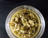 A picture of step 1 of Cabbage and Moong dal pakodi.