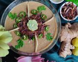 A picture of step 7 of Mutton haleem.