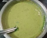 A picture of step 3 of Hariyali spinach chilla.