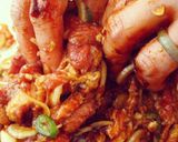 A picture of step 1 of Dweji Bulgogi 돼지 불고기 (Spicy Korean Style Pork).