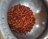 A picture of step 1 of Kale chana chat.