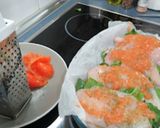 Foto del paso 4 de la receta: Pechuga de pollo rellenas de mozzarella y espinacas