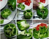 A picture of step 2 of Fried Bell Pepper Fish Cake 煎釀三寶.