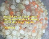 Gambar langkah 4 resipi Bubur Pedas Sarawak.