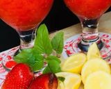 A picture of step 4 of Strawberry 🍓 Coconut 🥥 Drink.